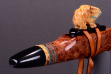 Redwood Burl Native American Flute, Minor, Mid G-4, #I2L